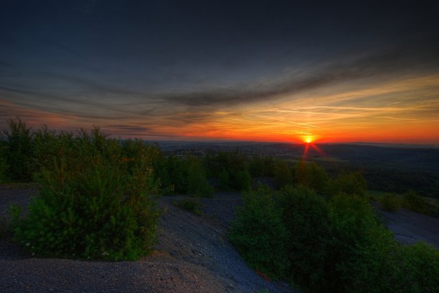 Sonnenaufgang über Merchweiler